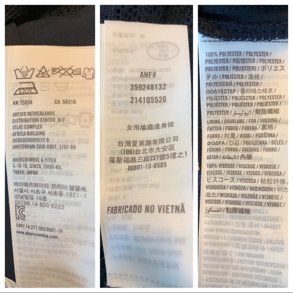 Hollister Dark Blue Lace Lined Dress - Picture 7 of 8